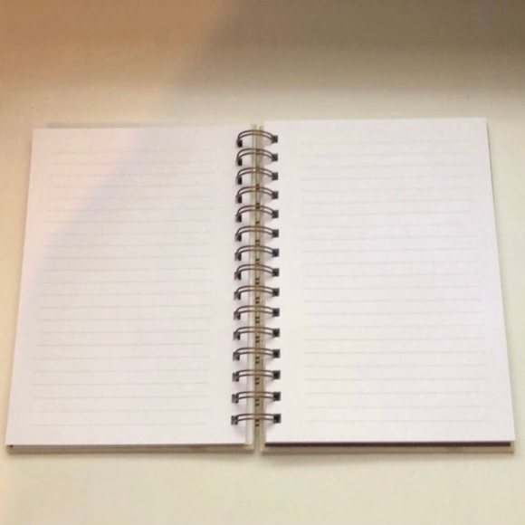 New Journal Book Tan Travel World Globe Spiral Blank Lined Journal Book Notebook - Picture 4 of 7